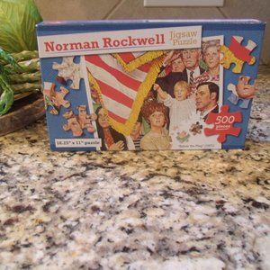 Norman Rockwell  Salute The Flag Jigsaw Puzzle